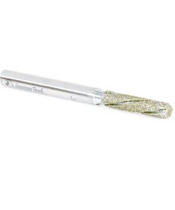 44110 Diamond Grit Alloy Steel End Mill Coated with Electro-Plated Diamonds 1/4 Dia x 1-1/8 x 1/4 Shank Down-Cut