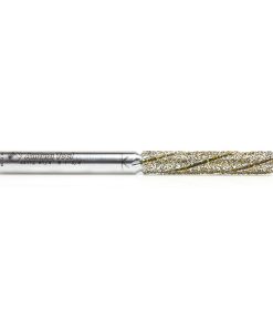 44112 Diamond Grit Alloy Steel End Mill Coated with Electro Plated Diamonds 1/4 Dia x 1-3/8 x 1/4 Shank Down-Cut