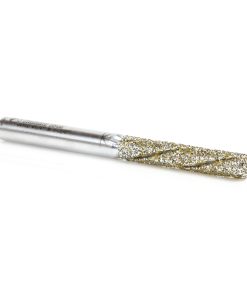 44112 Diamond Grit Alloy Steel End Mill Coated with Electro Plated Diamonds 1/4 Dia x 1-3/8 x 1/4 Shank Down-Cut