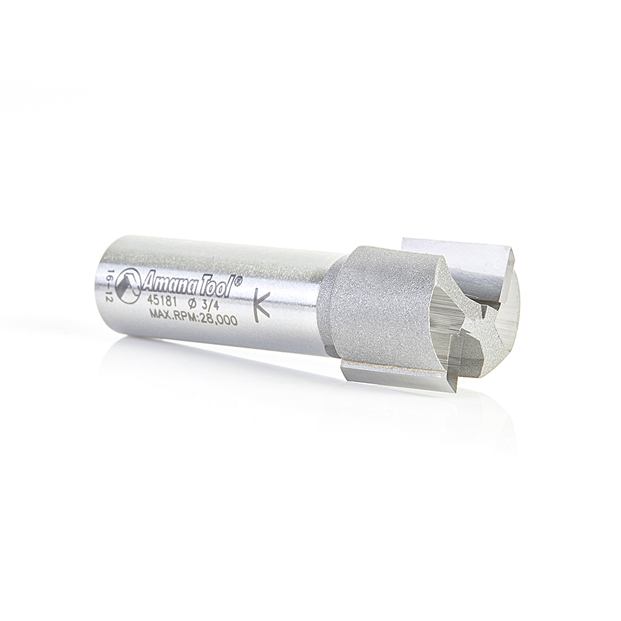 45181 Carbide Tipped Straight Plunge High Production / Mortising 3/4 Dia x 5/8 x 1/2 Inch Shank
