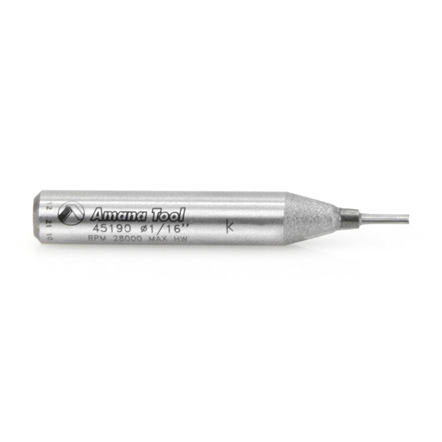 45190 Solid Carbide Cutting Edge Straight Plunge High Production 1/16 Dia x 3/16 x 1/4 Inch Shank