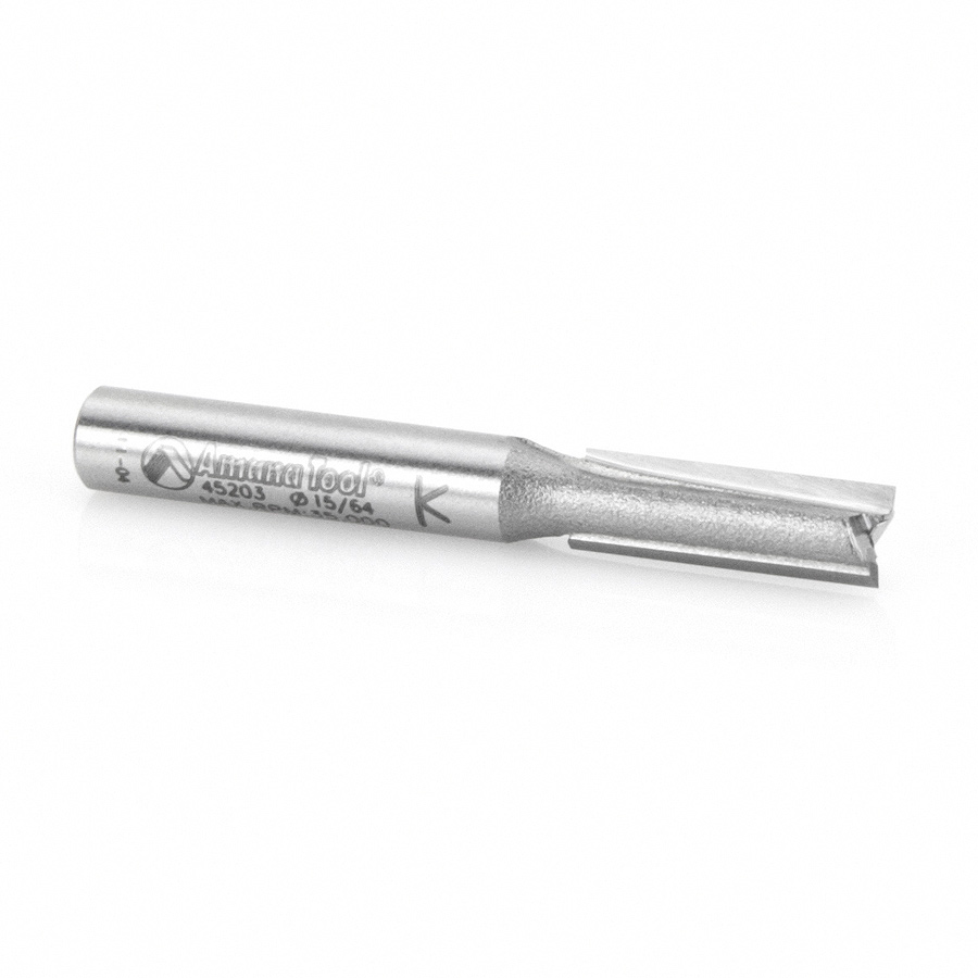 45203 Carbide Tipped Undersized Plywood Dado Plunge Plunge 15/64 Dia x 3/4 x 1/4 Inch Shank