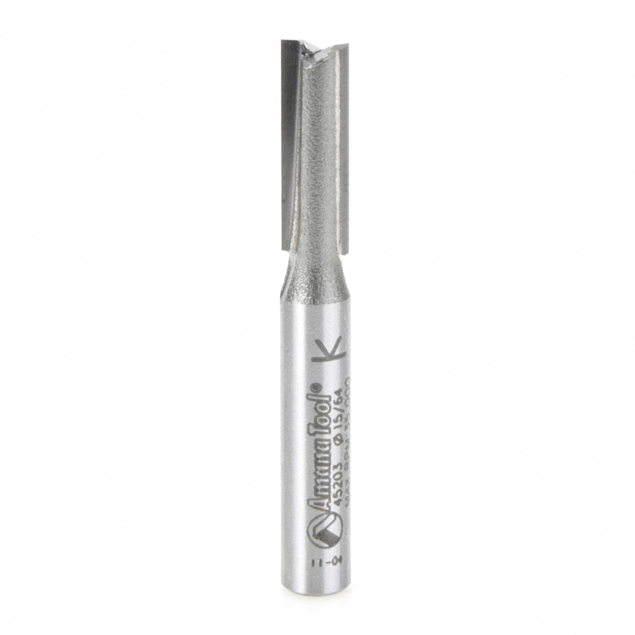 45203 Carbide Tipped Undersized Plywood Dado Plunge Plunge 15/64 Dia x 3/4 x 1/4 Inch Shank