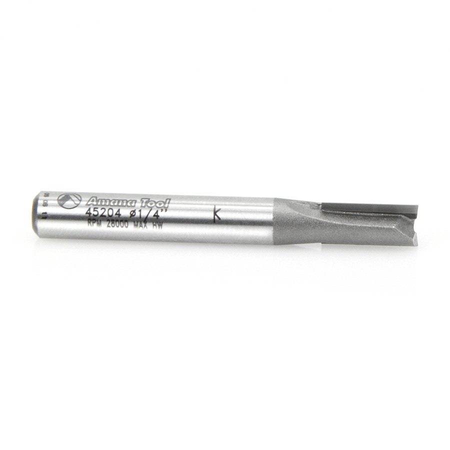 45204 Carbide Tipped Straight Plunge High Production 1/4 Dia x 1/2 x 1/4 Inch Shank