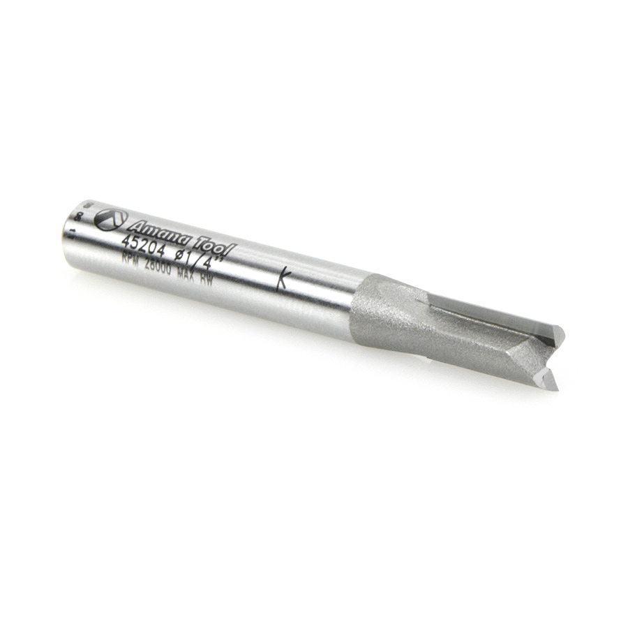 45204 Carbide Tipped Straight Plunge High Production 1/4 Dia x 1/2 x 1/4 Inch Shank
