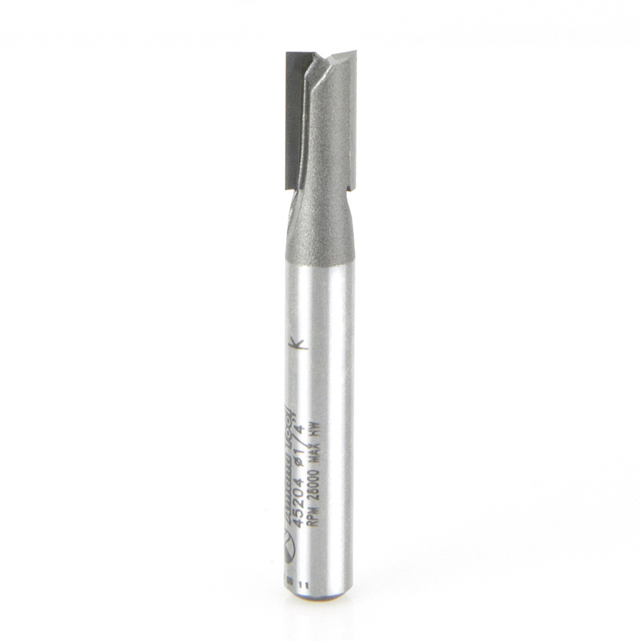 45204 Carbide Tipped Straight Plunge High Production 1/4 Dia x 1/2 x 1/4 Inch Shank