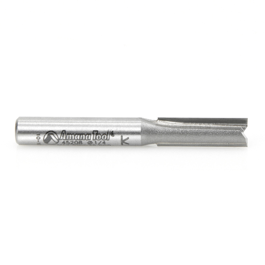 45208 Carbide Tipped Straight Plunge High Production 1/4 Dia x 3/4 x 1/4 Inch Shank