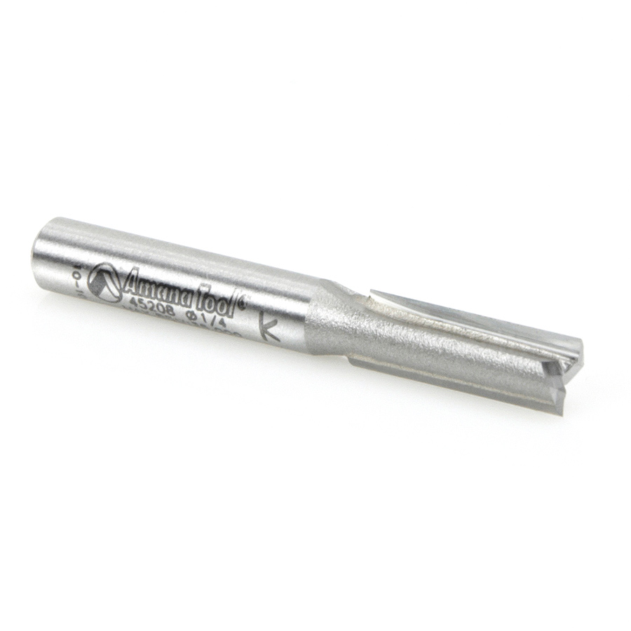 45208 Carbide Tipped Straight Plunge High Production 1/4 Dia x 3/4 x 1/4 Inch Shank