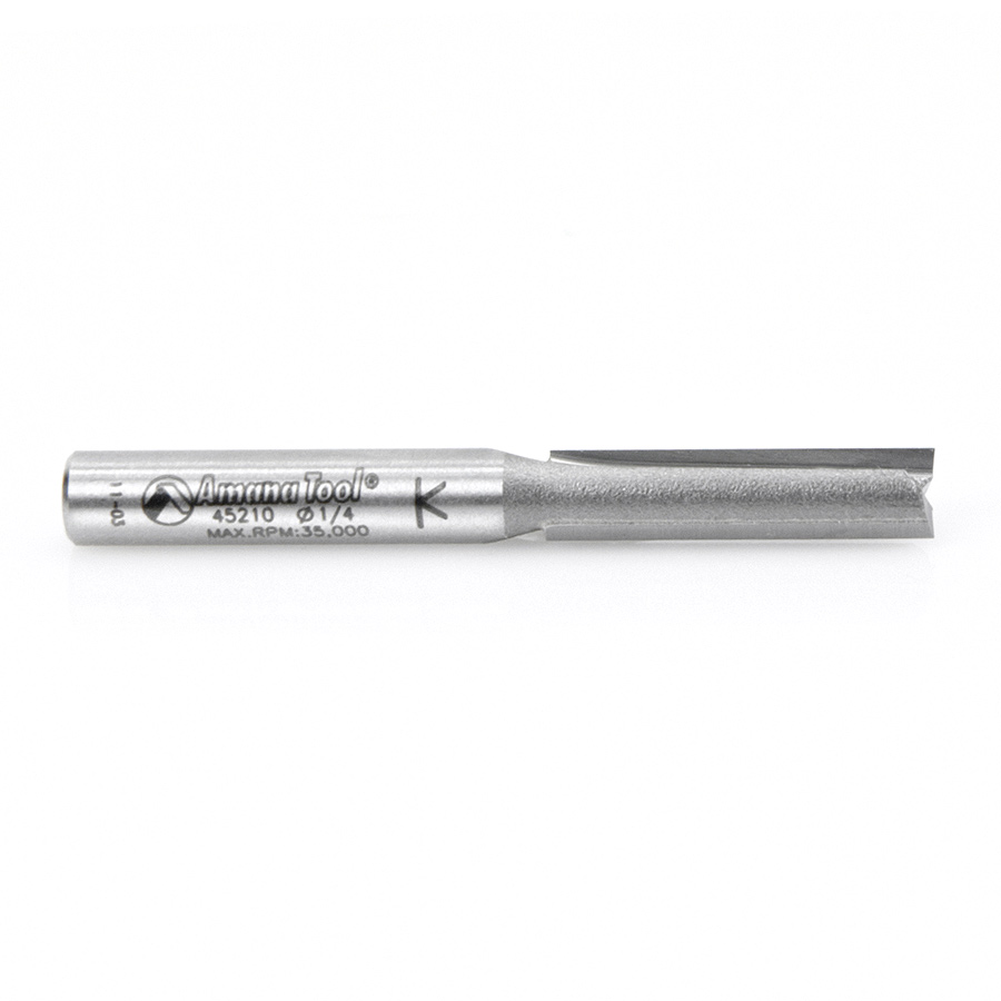 45210 Carbide Tipped Straight Plunge High Production 1/4 Dia x 1 Inch x 1/4 Shank