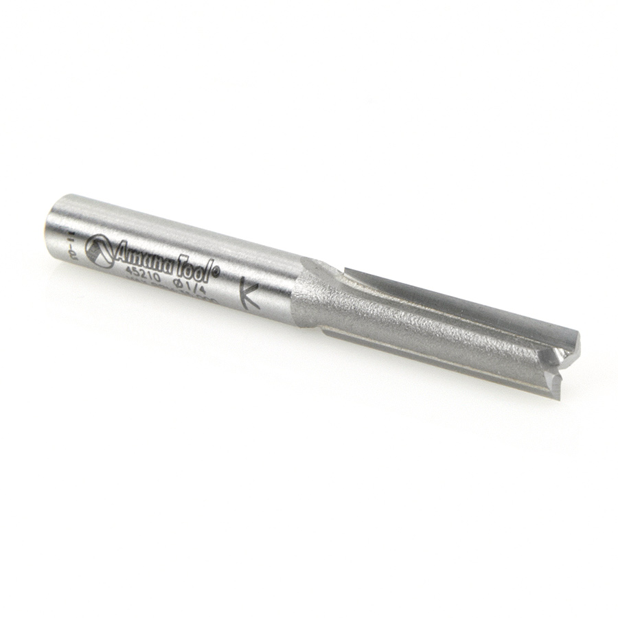 45210 Carbide Tipped Straight Plunge High Production 1/4 Dia x 1 Inch x 1/4 Shank