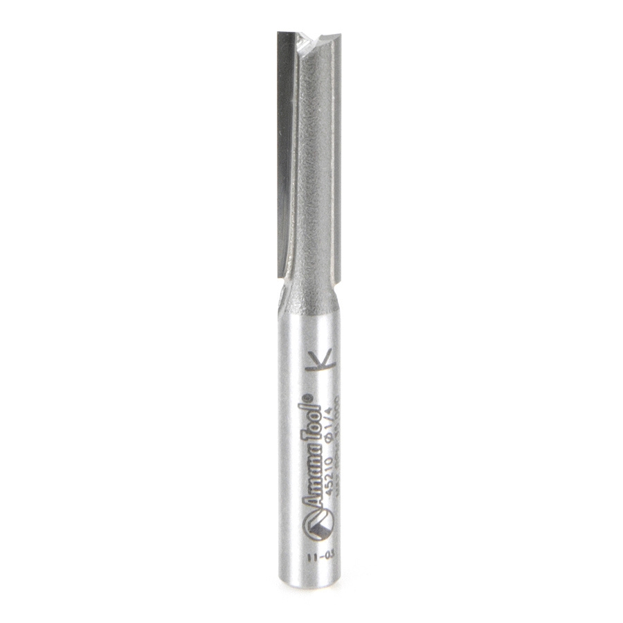 45210 Carbide Tipped Straight Plunge High Production 1/4 Dia x 1 Inch x 1/4 Shank