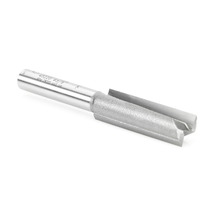 45220 Carbide Tipped Straight Plunge High Production 3/8 Dia x 1-1/4 x 1/4 Inch Shank