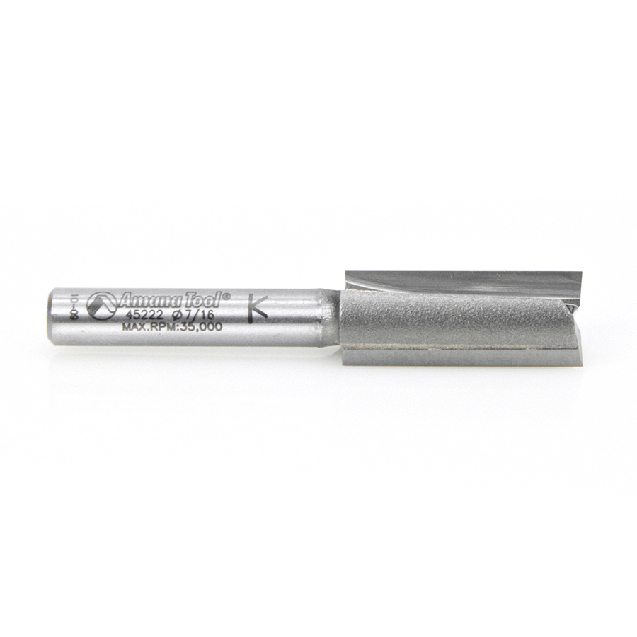 45222 Carbide Tipped Straight Plunge High Production 7/16 Dia x 1 Inch x 1/4 Shank