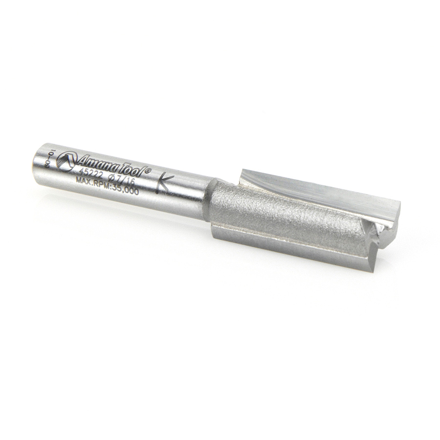 45222 Carbide Tipped Straight Plunge High Production 7/16 Dia x 1 Inch x 1/4 Shank
