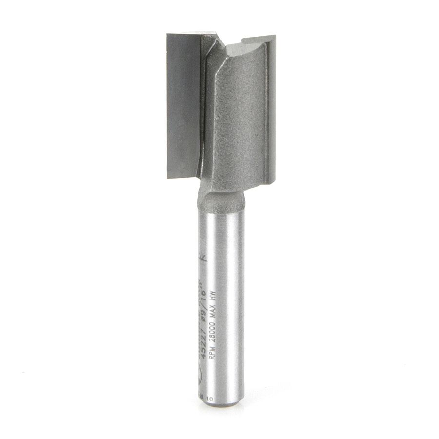 45227 Carbide Tipped Straight Plunge High Production 9/16 Dia x 3/4 x 1/4 Inch Shank