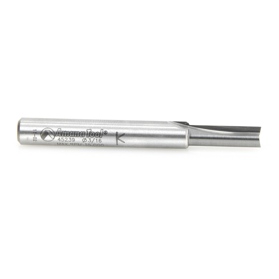 45239 Carbide Tipped Straight Plunge High Production 3/16 Dia x 5/8 x 1/4 Inch Shank