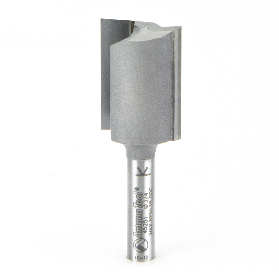 45251 Carbide Tipped Straight Plunge High Production 3/4 Dia x 1 Inch x 1/4 Shank
