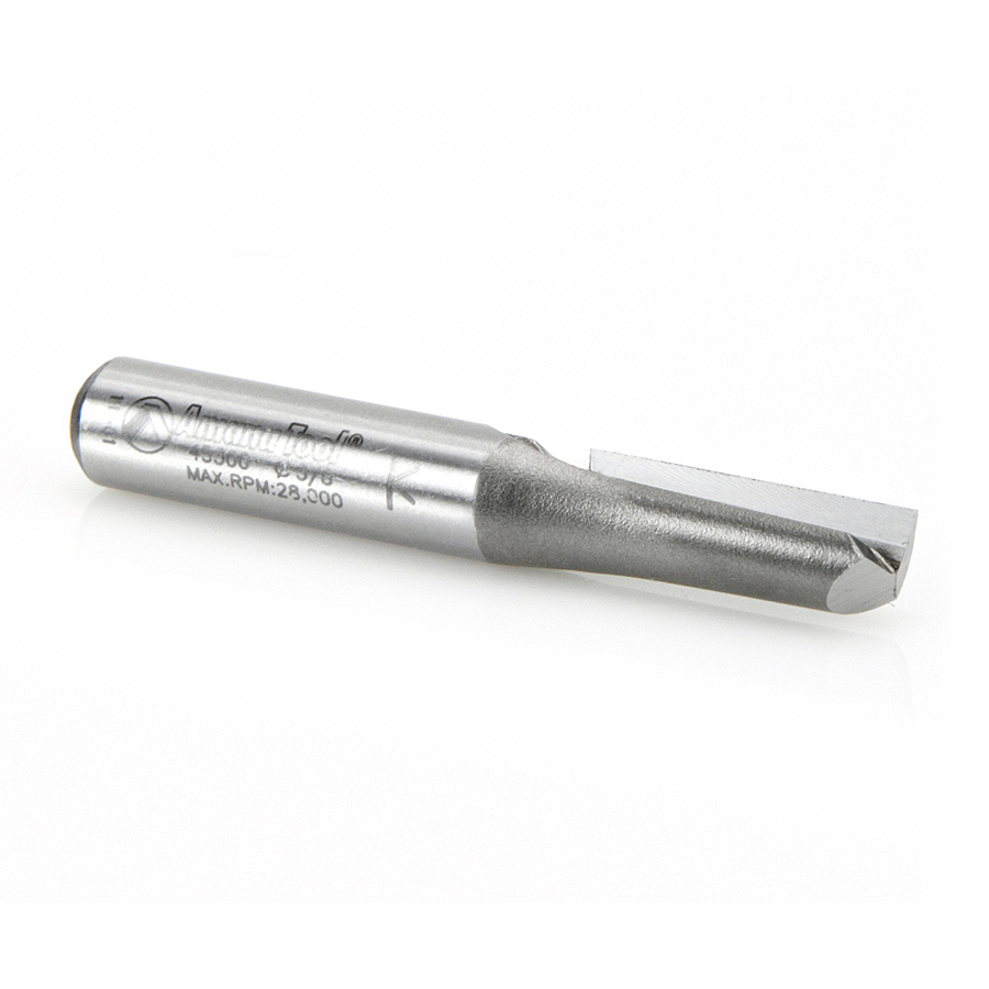 45300 Carbide Tipped Straight Plunge Single Flute High Production 3/8 Dia x 1 Inch x 3/8 Shank