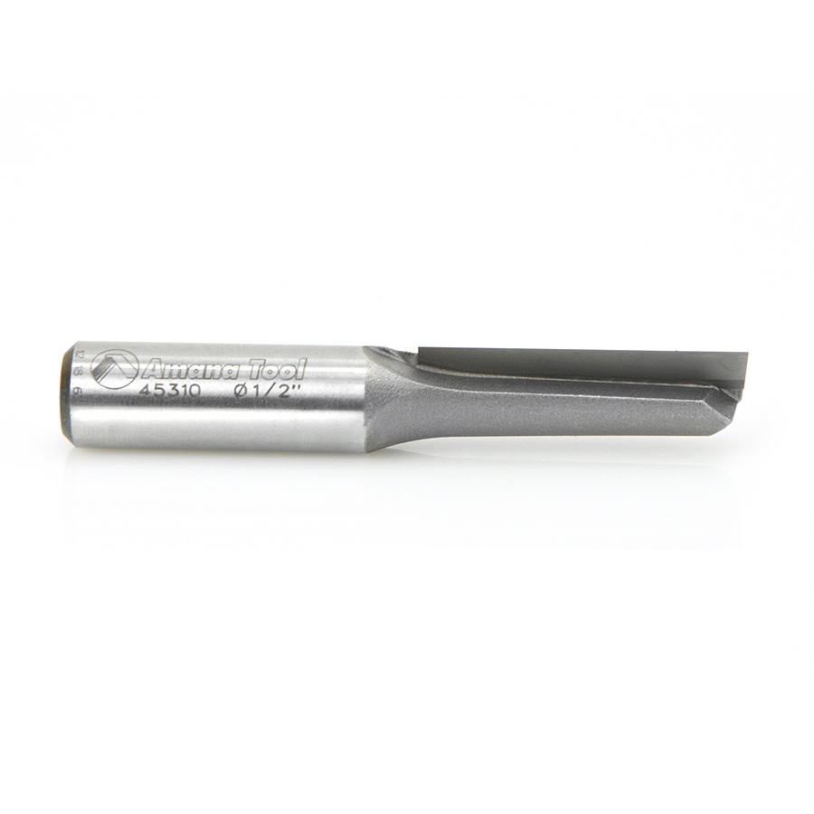 45310 Carbide Tipped Straight Plunge Single Flute High Production 1/2 Dia x 1-1/2 x 1/2 Inch Shank