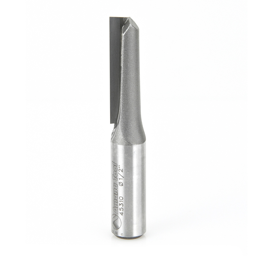 45310 Carbide Tipped Straight Plunge Single Flute High Production 1/2 Dia x 1-1/2 x 1/2 Inch Shank