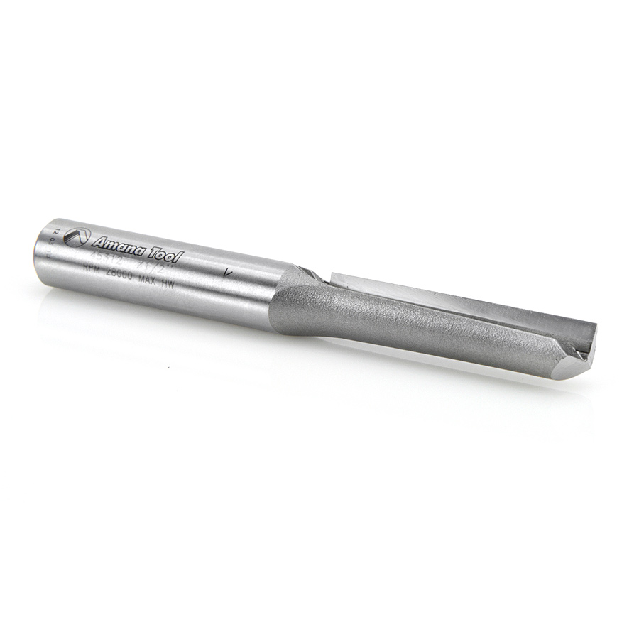 45312 Carbide Tipped Straight Plunge Single Flute High Production 1/2 Dia x 2 Inch x 1/2 Shank