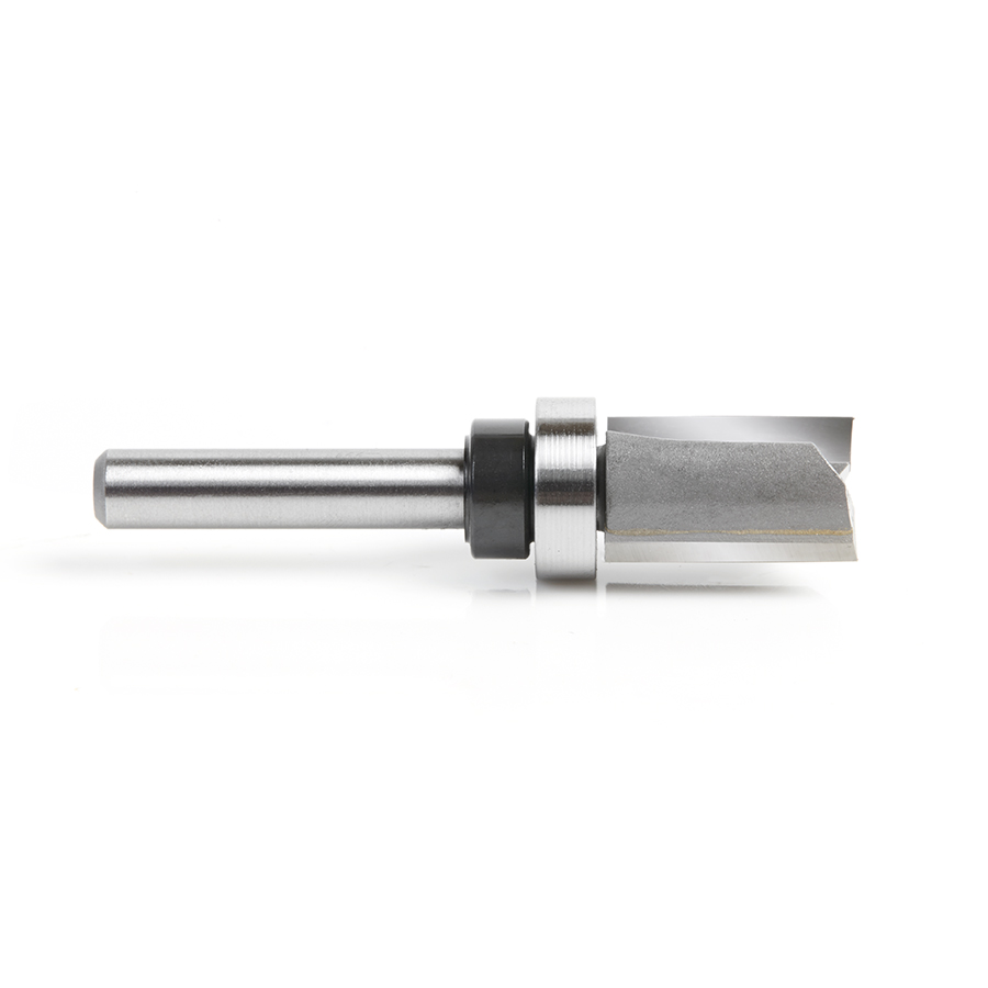 45361 Carbide Tipped Flush Trim Plunge Template 9/16 Dia x 3/4 Inch x 1/4 Shank with Upper BB