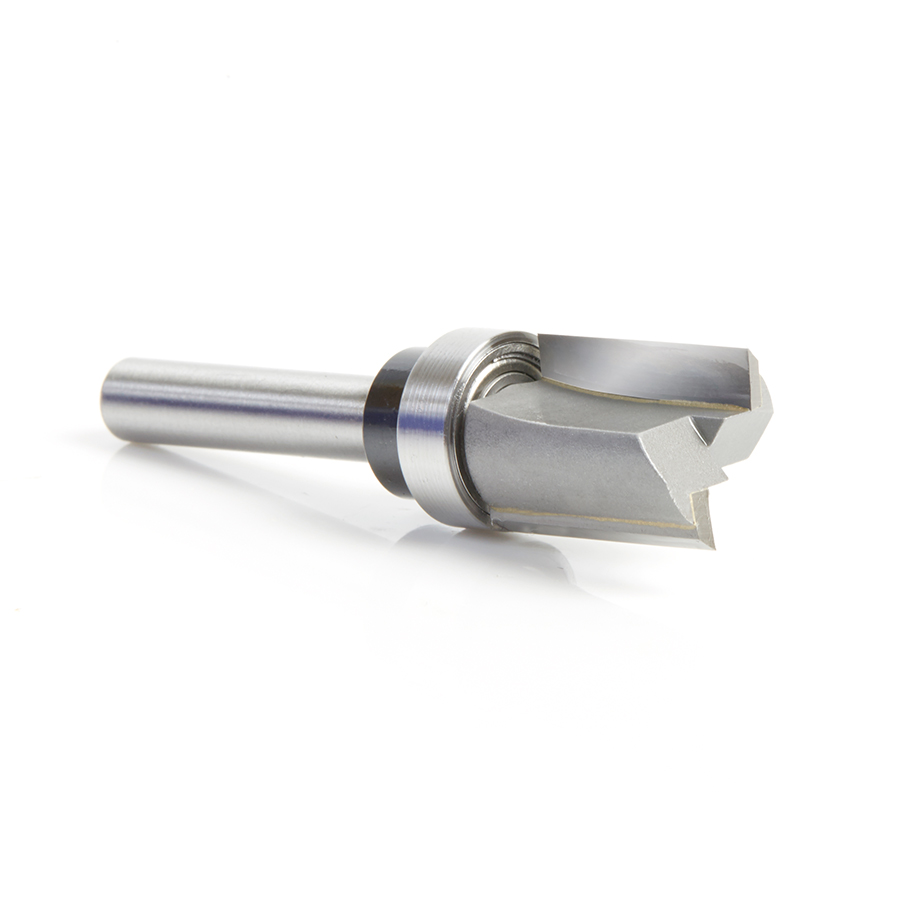 45361 Carbide Tipped Flush Trim Plunge Template 9/16 Dia x 3/4 Inch x 1/4 Shank with Upper BB