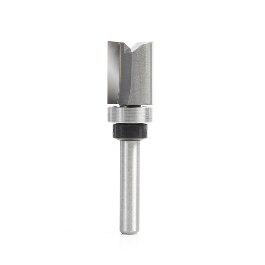 45361 Carbide Tipped Flush Trim Plunge Template 9/16 Dia x 3/4 Inch x 1/4 Shank with Upper BB