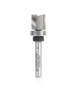 45372 Carbide Tipped Flush Trim Plunge Template 9/16 Dia x 9/16 x 1/4 Inch Shank with Oversized Upper Ball Bearing