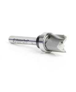 45372 Carbide Tipped Flush Trim Plunge Template 9/16 Dia x 9/16 x 1/4 Inch Shank with Oversized Upper Ball Bearing