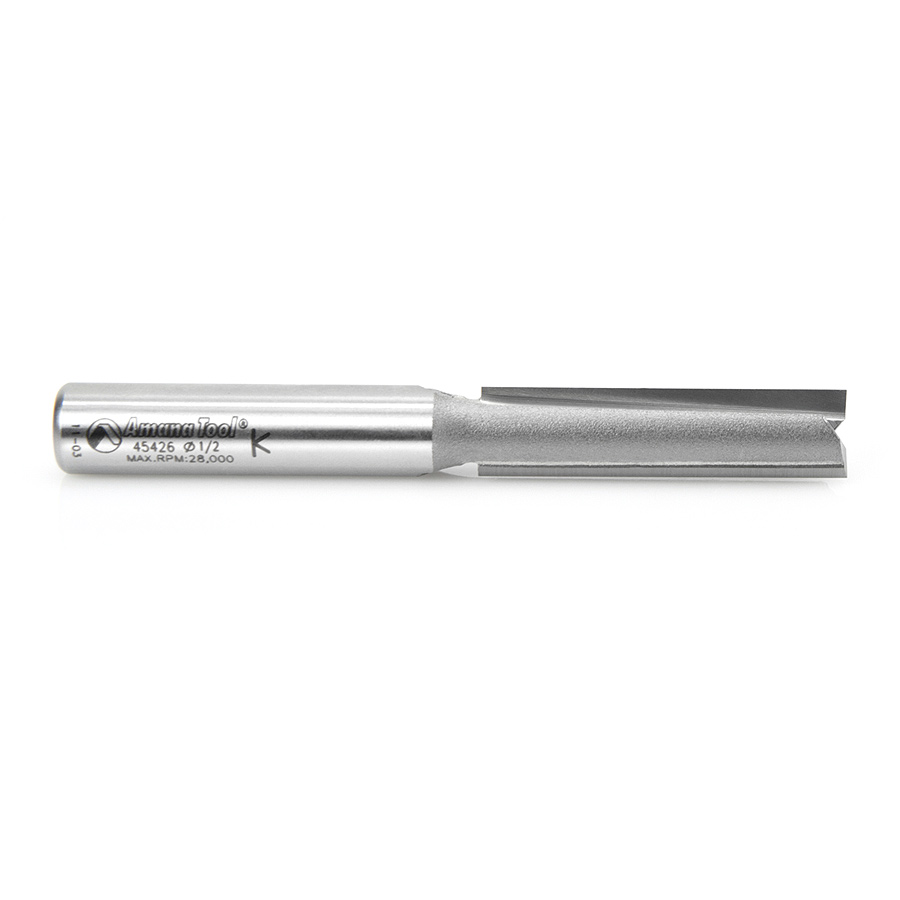 45426 Carbide Tipped Straight Plunge 1/2 Dia x 2 Inch x 1/2 Shank