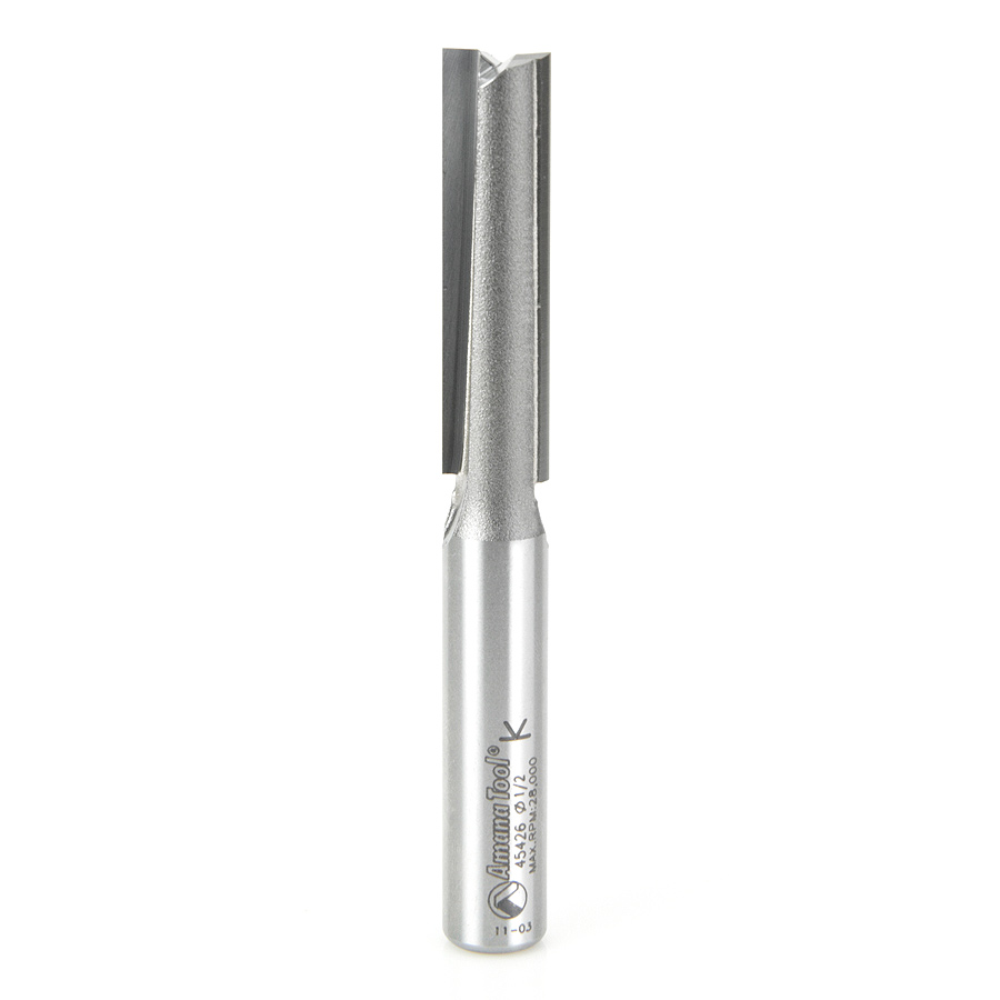 45426 Carbide Tipped Straight Plunge 1/2 Dia x 2 Inch x 1/2 Shank