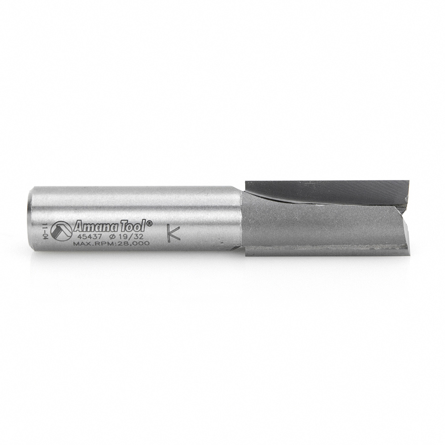 45437 Carbide Tipped Undersized Plywood Dado Plunge 19/32 Dia x 1-1/4 x 1/2Shank for Plywood Thickness 5/8 minus 1/32