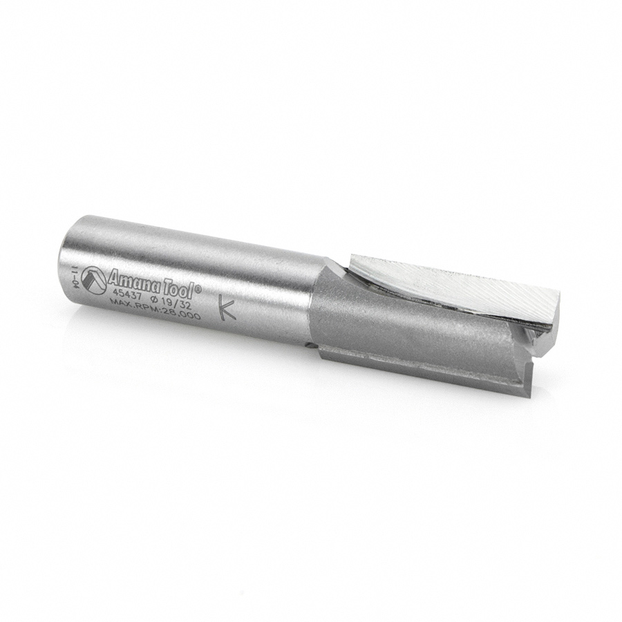45437 Carbide Tipped Undersized Plywood Dado Plunge 19/32 Dia x 1-1/4 x 1/2Shank for Plywood Thickness 5/8 minus 1/32