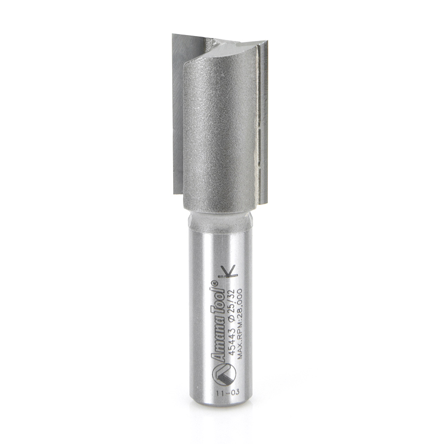 45443 Carbide Tipped Straight Plunge 25/32 Dia x 1-1/4 x 1/2 Inch Shank