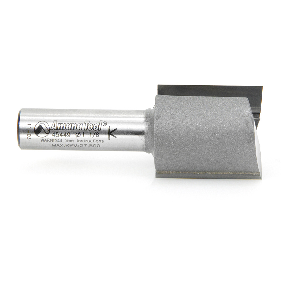45449 Carbide Tipped Straight Plunge High Production 1-1/8 Dia x 1-1/4 x 1/2 Inch Shank