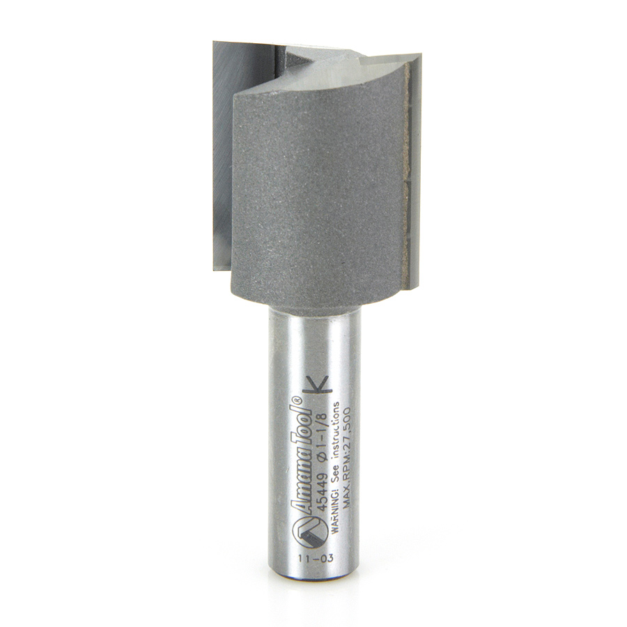 45449 Carbide Tipped Straight Plunge High Production 1-1/8 Dia x 1-1/4 x 1/2 Inch Shank