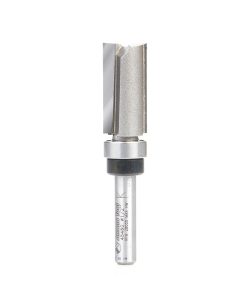 45460 Carbide Tipped Flush Trim Plunge Template 1/2 Dia x 1 Inch x 1/4 Shank with Upper BB