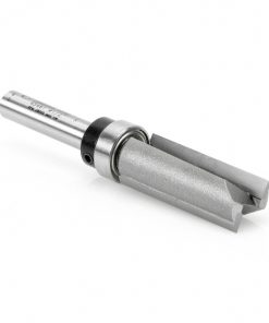45461 Carbide Tipped Flush Trim Plunge Template 1/2 Dia x 1-1/4 x 1/4 Inch Shank with Upper BB