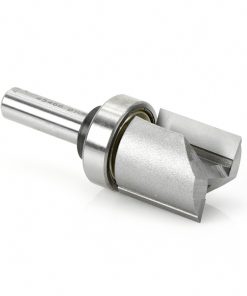 45466 Carbide Tipped Flush Trim Plunge Template 1 Inch Dia x 1 Inch x 3/8 Shank with Upper BB