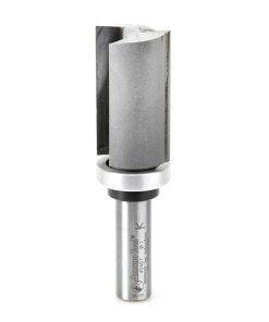 45467 Carbide Tipped Flush Trim Plunge Template 1 Inch Dia x 1-3/4 x 1/2 Shank with Upper BB