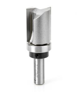 45468 Carbide Tipped Flush Trim Plunge Template 1-1/8 Dia x 1-1/2 x 1/2 Inch Shank with Upper BB