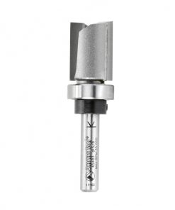 45483 Carbide Tipped Flush Trim Plunge Template 5/8 Dia x 3/4 x 1/4 Inch Shank with Upper BB