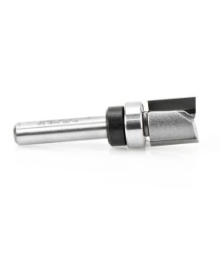 45487 Carbide Tipped Flush Trim Plunge Template 1/2 Dia x 1/2 x 1/4 Inch Shank with Upper BB