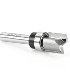 45487 Carbide Tipped Flush Trim Plunge Template 1/2 Dia x 1/2 x 1/4 Inch Shank with Upper BB