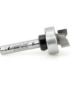 45496 Carbide Tipped Flush Trim Plunge Template 1/2 Dia x 1/4 x 1/4 Inch Shank with Oversized Upper Ball Bearing