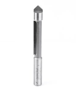 45511 Carbide Tipped Panel Pilot Concave Grind 1/2 Dia x 2 Inch x 1/2 Shank Single Flute