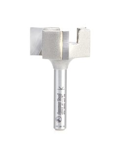 45523 Carbide Tipped Spoilboard Surfacing, Rabbeting, Flycutter, Slab Leveler, Surface Planer & Flattening 28.5mm Dia x 12.5mm x 6mm Shank Router Bit
