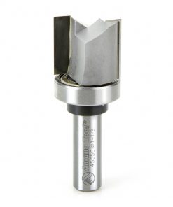 45550 Carbide Tipped Flush Trim Plunge Template 1-1/8 Dia x 1 Inch x 1/2 Shank with Upper BB