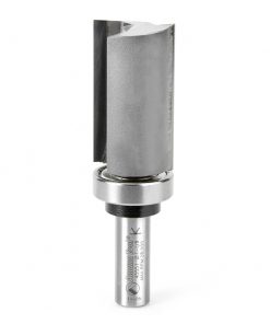 45551 Carbide Tipped Flush Trim Plunge Template 1-1/8 Dia x 2 Inch x 1/2 Shank with Upper BB